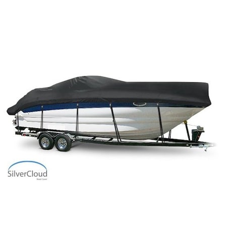 Eevelle Boat Cover CABIN CRUISER Inboard Fits 23ft 6in L up to 102in W Charcoal SCHPCBN23102-CHL